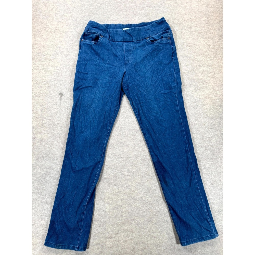 Coldwater Creek Skinny Jeggings Jeans Womens 14 Blue Denim Cotton Stretch Casual